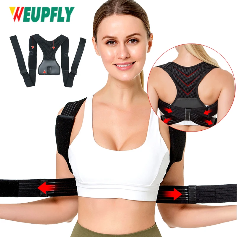 

Posture Corrector for Women and Men,Adjustable Breathable Back Straightener,Upper Back Brace for Providing Pain Relief from Neck