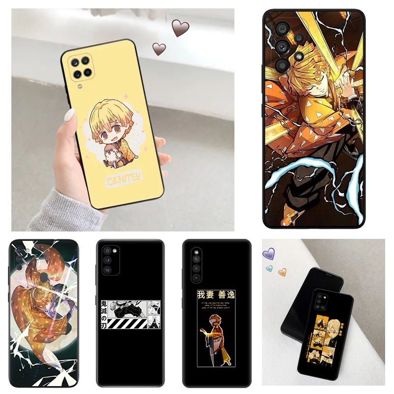 

Мягкие чехлы для телефонов Samsung A33 A53 A73 A72 A71 A51 A52 A42 A41 A32 A31 A23 A22 A14 A13 A12 A11 Agatsuma Zenitsu рассеиватель демонов