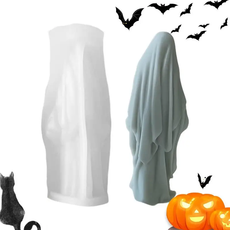 

Christmas Ghost Silicone Molds Halloween Candle Handmade Art Soap Mould Halloween Aromatherapy Candle Plaster Decoration