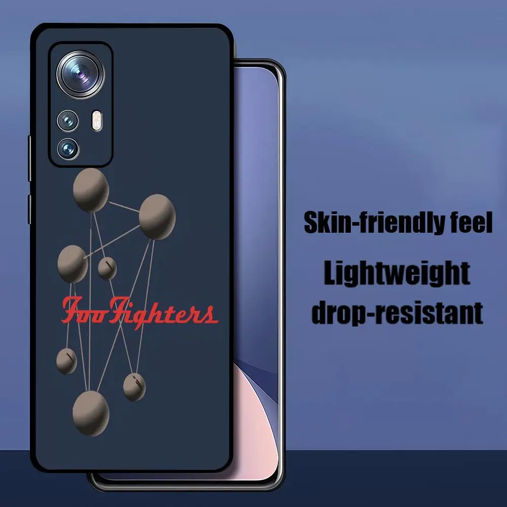 Чехол для телефона F-Foo Band F-Fighters для Xiaomi Redmi Note 15 14T 13Lite 12S 5g 4g Pro Plus, мягкий чехол, черный, полная защита (art.: 3920d8bdf82ef) - 3920d8bdf82ef