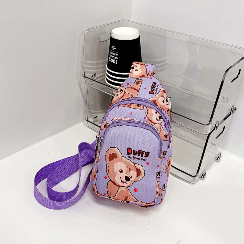 

Children 's Zero Wallet 2022 New Net Red Cartoon Bear Nylon Messenger Bag Korean Chest Bag Boys ' and Girls ' Small Backpack