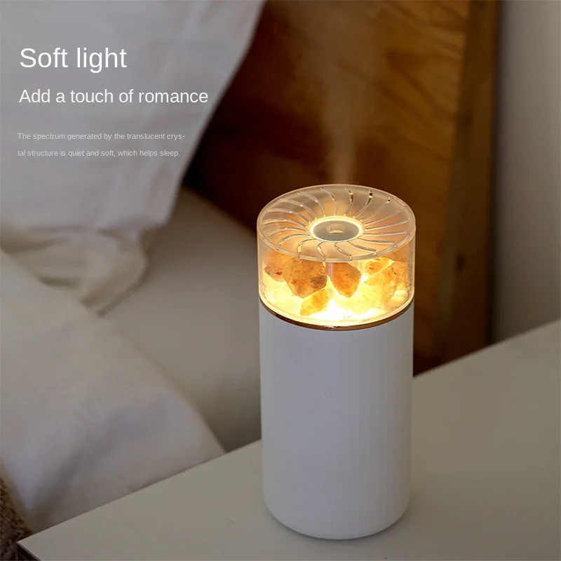 

New USB charging salt mine humidifier mini home desktop car air humidifier gift