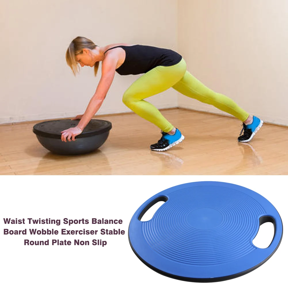 

Wobble Exerciser Yoga Non Slip Round Plate Stable Anti Skid Waist Twisting Strong Bearing Balance Board Gym Sports Training Disc