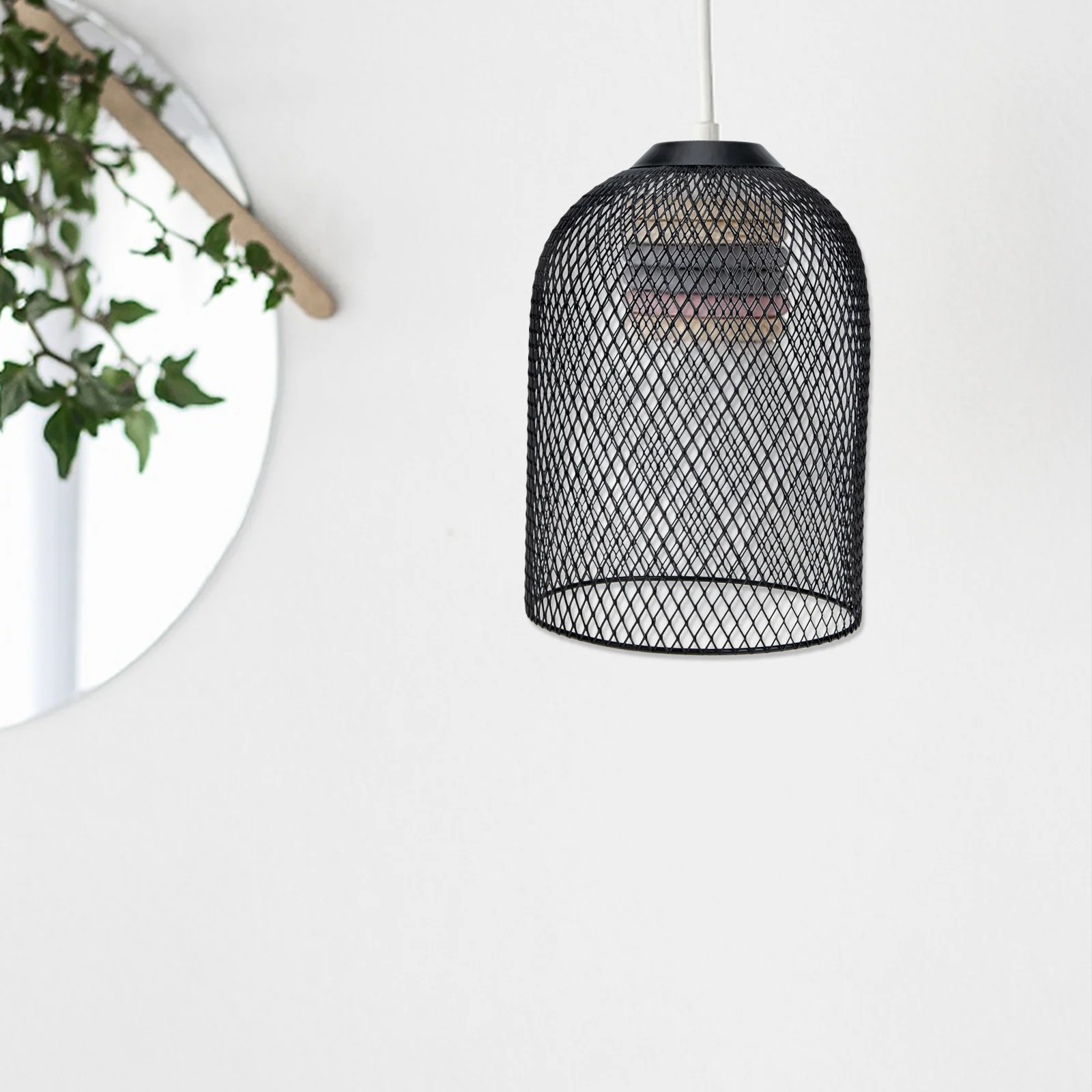 Полый абажур потолочный декор ретро открытый стиль клетки из кованого железа