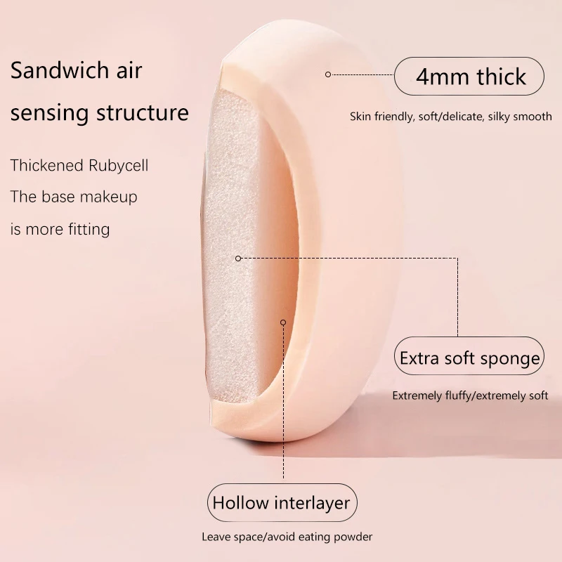 Мультяшный SanrioedHello Kitty воздушная подушка для пудры спонжи Ins девушка Сердце Kawaii