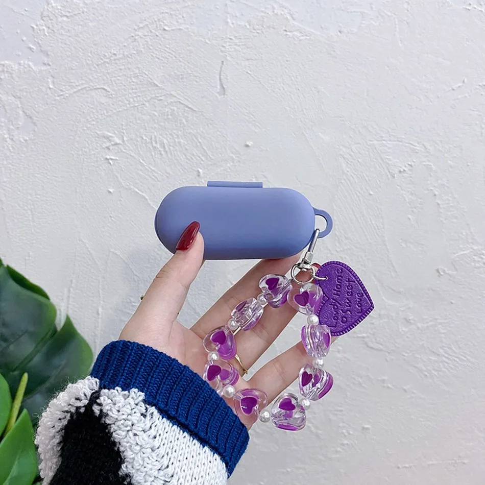 Чехлы для huawei freebuds lite чехлы honor Flypods чехол с надписью Love цепочка на запястье и