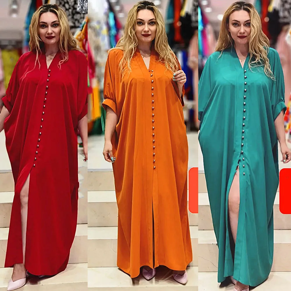 

2023 элегантное мусульманское Abaya, Африканское шифоновое макси-платье, Дубай, Дашики, Анкара, традиционные Длинные платья Boubou, Марокко, цзилбаб, кафтан