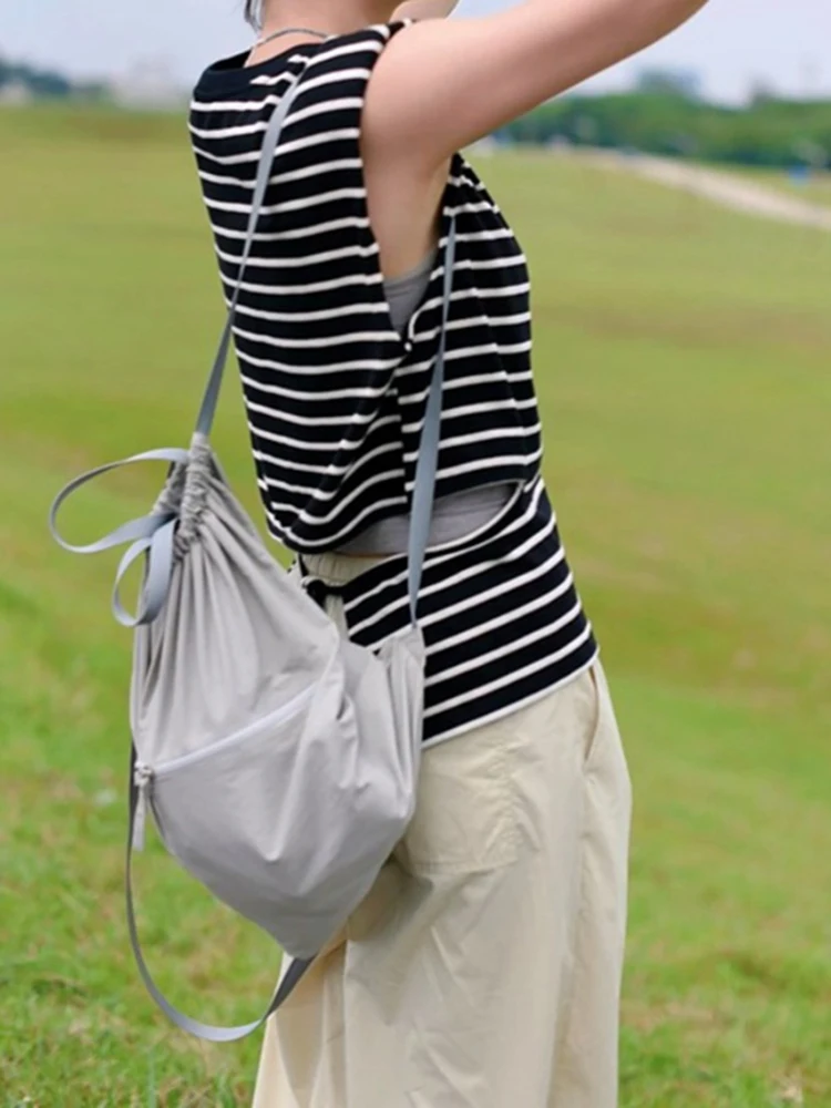 Женская летняя футболка без рукавов элегантная маленькая рубашка с ремешком в