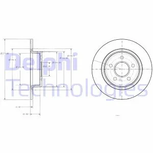

Rear brake disc mirror CONNECT 1.8tdci 0213 ABSLI for b3873