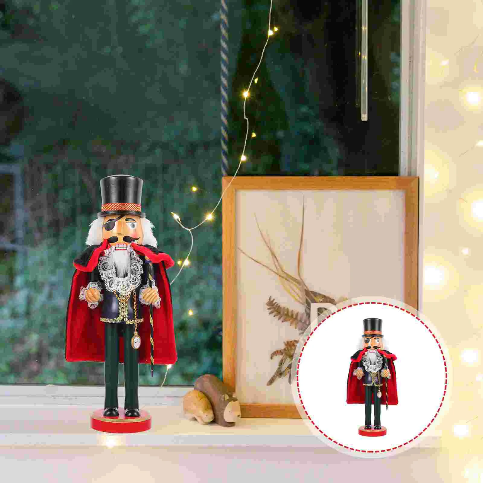 

Outdoor Toys Kids Pirate Nutcracker Decor Festival Traditional Ornaments Baby Small Wood Nutcrackers Work Christmas