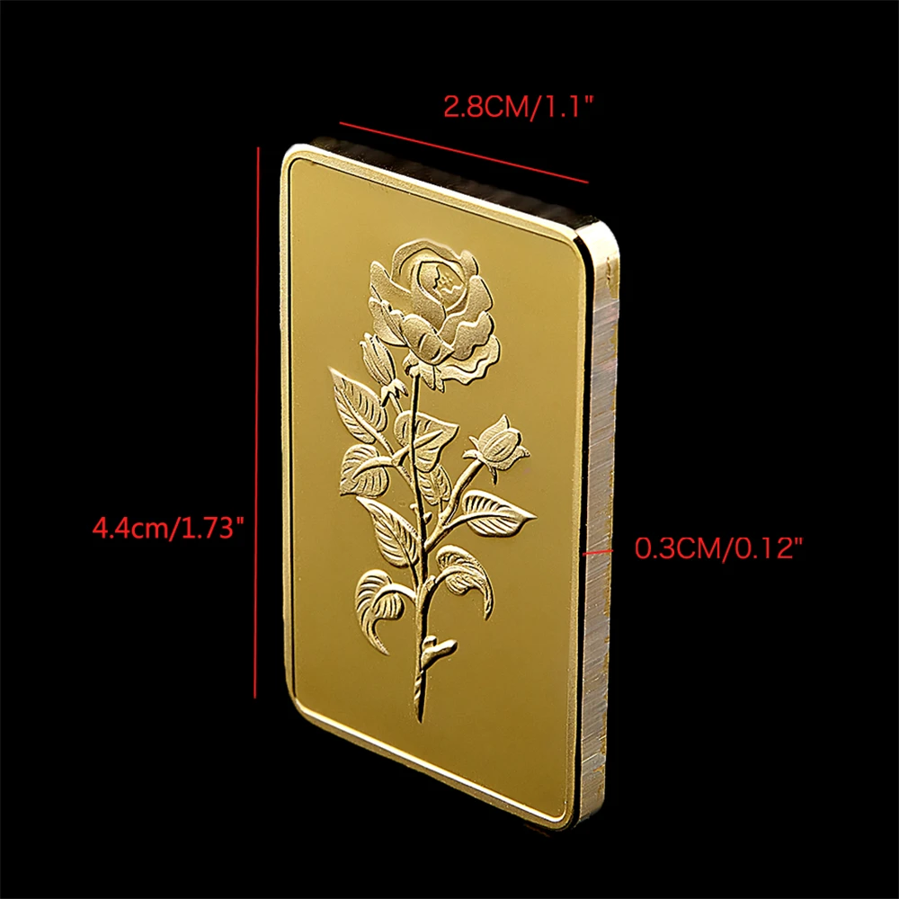 Копия золотого стержня 1 унция орлиный блок фотография розы коллекционные