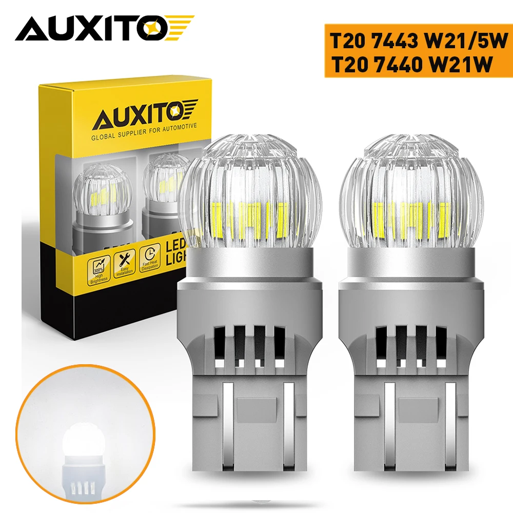 Задние фонари для автомобилей AUXITO T20 7443 W21/5 W светодиодный Canbus 1156 BA15S T25 3157 3156