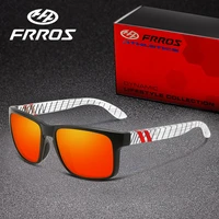 frros mens sunglasses square polarized mirrored lens uv400 driving eyewear sport sun glasses shades male for men oculos