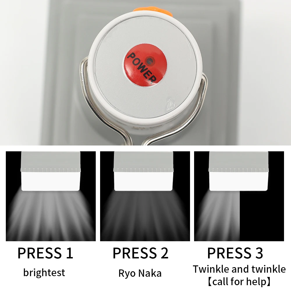 Фонарь туристический Аккумуляторный с крючком 30 Вт USB