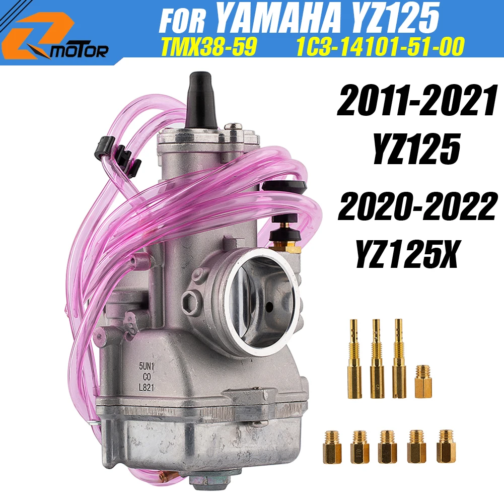 TMX38-59 карбюратор для мотоцикла Yamaha YZ125 2011-2021 YZ125X 2020-2022 Carb Oem 1C3-14101-51-00