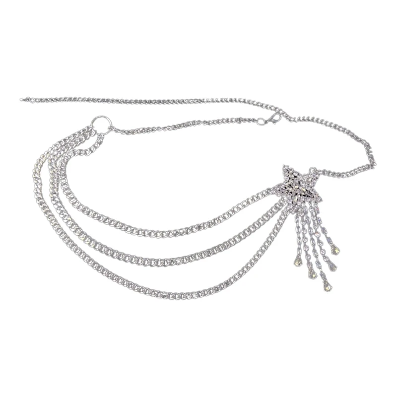 

Eye-Catching Tassel Waist Belt Charm Female Decorative Chain Pants Accessories