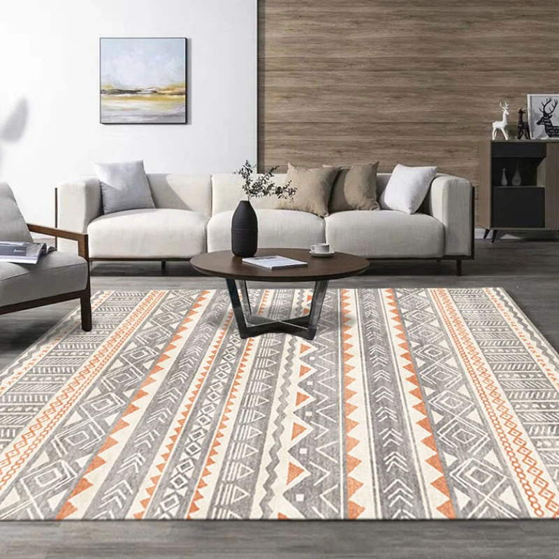 modern ribbed moroccan homestay living room carpet nordic bedroom study large area decorative rug bohemian color style floor mat free global shipping