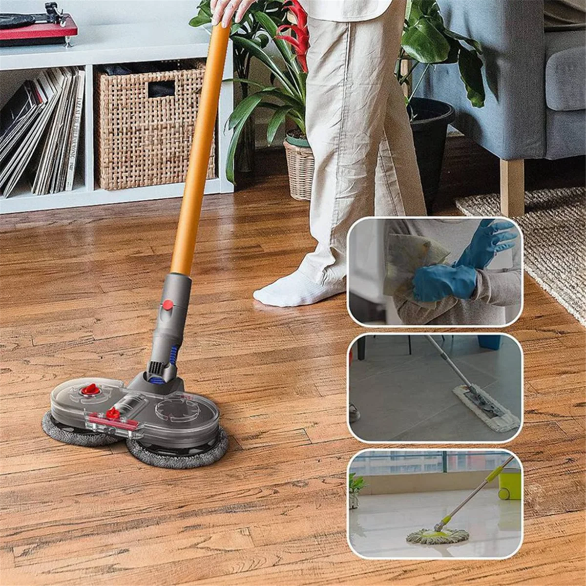 Комплект насадок для электрической швабры Dyson V10 Slim/V12 Detect Slim часть пылесоса