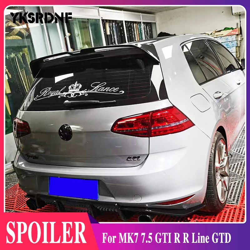 

Oettinger Style Roof Spoiler For Volkswagen Golf MK7 7.5 GTI R R Line GTD ABS Rear Spoiler Aleron Golf 7 2013 - 2020