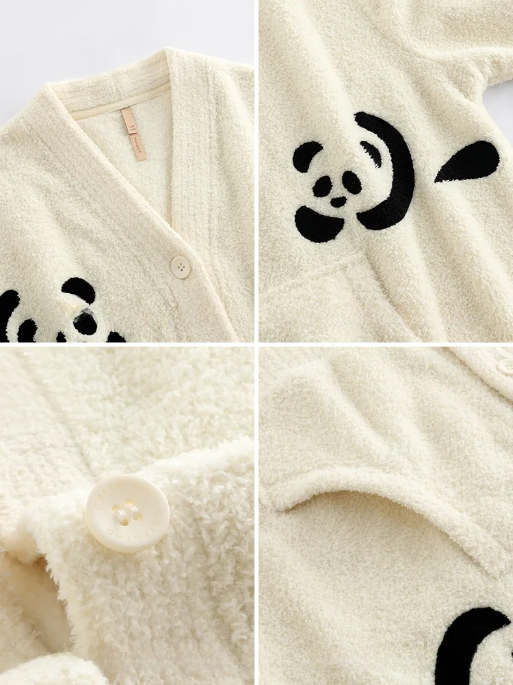 Японские пижамы из кораллового флиса GP осенне-зимние женские 2024 новая