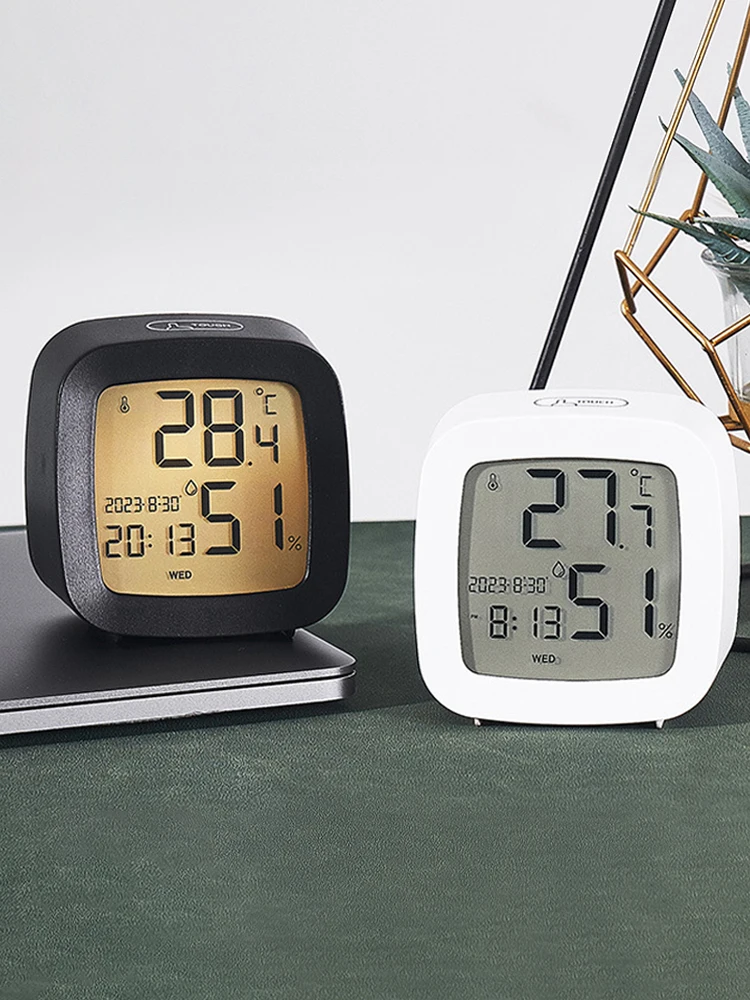 Светодиодный Будильник с подсветкой ЖК-дисплей аккумулятором монитор
