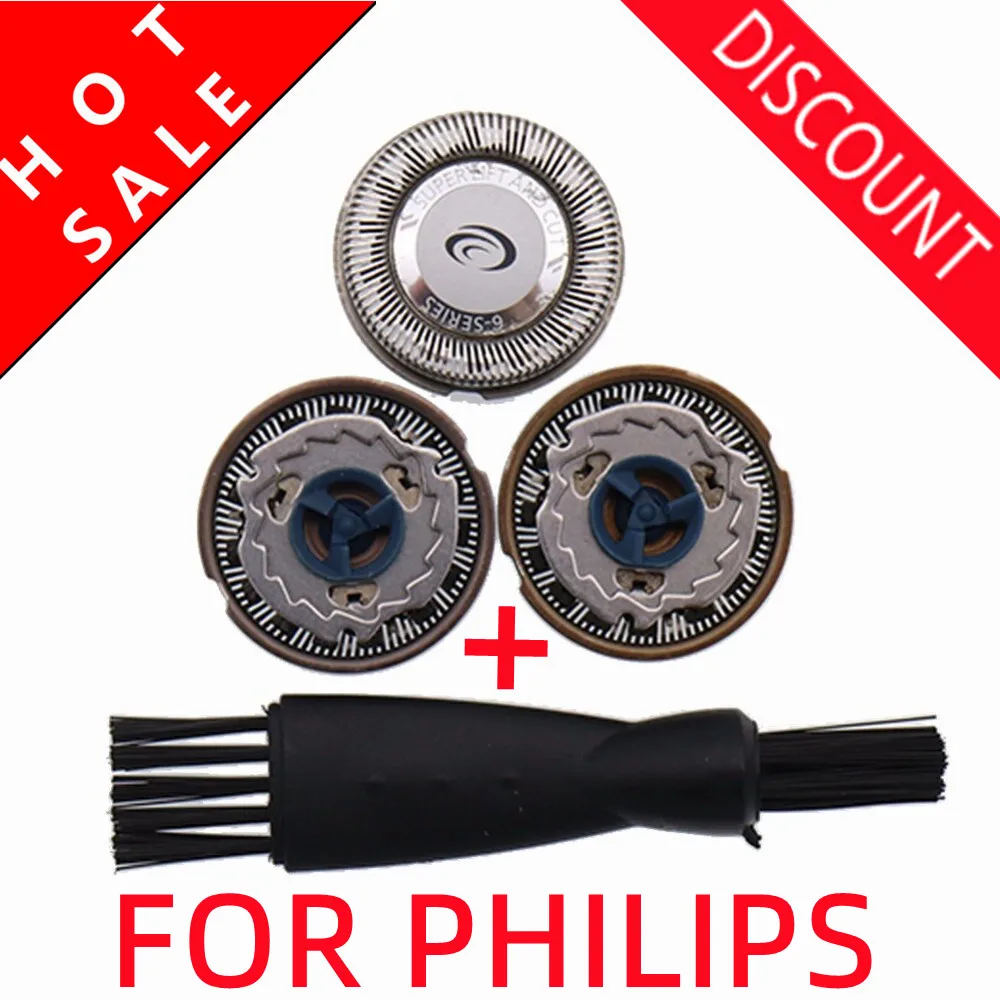 Head For Philips Norelco Hq156 Hq167 Hq540 Hq560 Hq586 Hq5421 Hq5425 Hq5461 Hq5465 Cool Skin 5000/6000