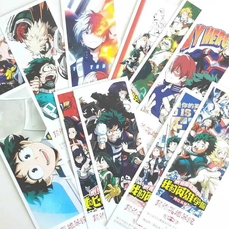 36 шт./компл. бумажная Закладка в аниме Моя геройская Академия канцелярские