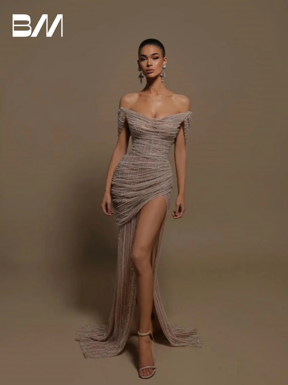 Сексуальное платье для выпускного вечера с высоким разрезом роскошный корсет