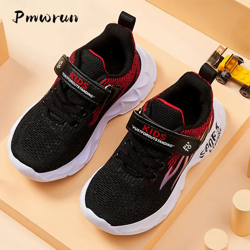 Kid Spring Flat Soft Basketball Sport Shoes Children Autumn Casual Climb Lace Up Run Shoes Student Fashion Waterproof Daily Shoe