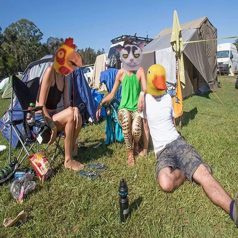 Molezu Хэллоуин Роскошная маска УТКА ГОЛОВА искусственная Новинка Утка Билл костюм