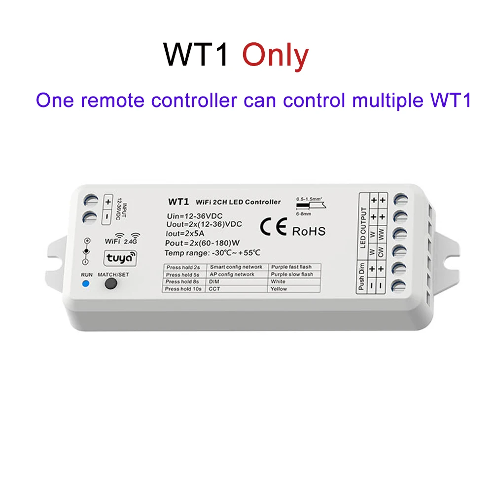 

CENFAYA WT1 умный диммер 2 каналов