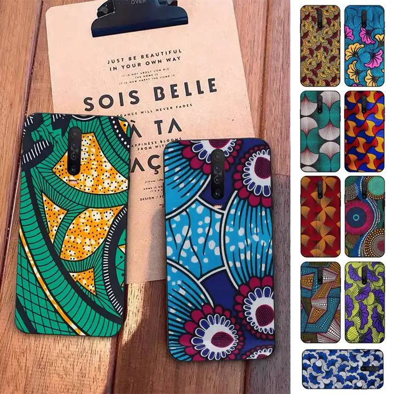 

African Wax Fabric Phone Case for Redmi 5 6 7 8 9 A 5plus K20 4X S2 GO 6 K30 pro