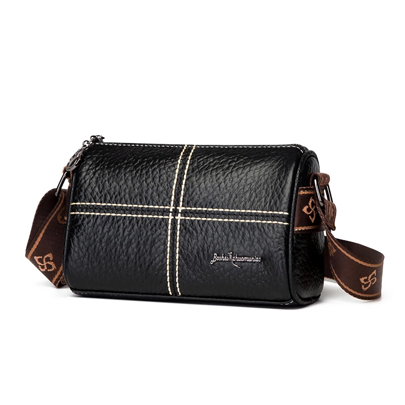 

Genuine Leather Real Cowhide Women's Casual Fashion Pillow Bag Women Messenger Bag Small Shoulder Bag Crossbody Bags for Ladies