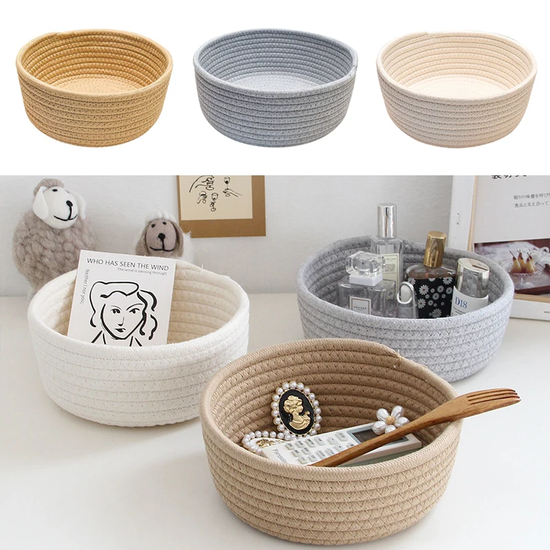 

Basket Kids Rope Rope Child Handmade Nursery Storage Towels Room Toy Vegetable Toys Cotton Bins Blankets For Woven Storage