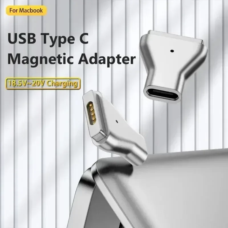 Магнитный USB-адаптер PD типа C для Apple Magsafe 1 2 MacBook Pro конвертер USB женский адаптер