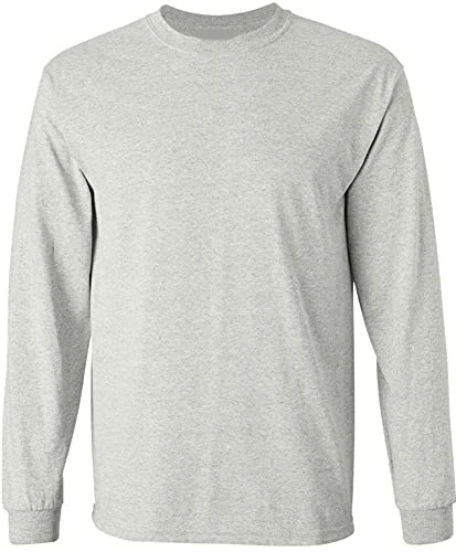 

Grey Long Sleeve Men's Fitness T-Shirt