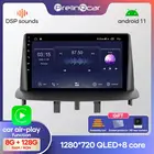 Автомагнитола Prelingcar, Android 10, 2 din, DVD, мультимедийный видеоплеер, GPS-навигация для Renault Megane 3 2008-2014 Fluence 2011