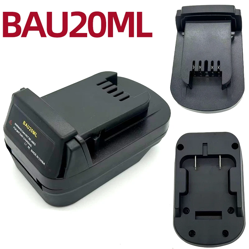 Фото Совместимый адаптер для литий-ионных аккумуляторов Bauer 20V Max (M-18 48-11-1820/48-11-1822) и 18V BAU20ML №1