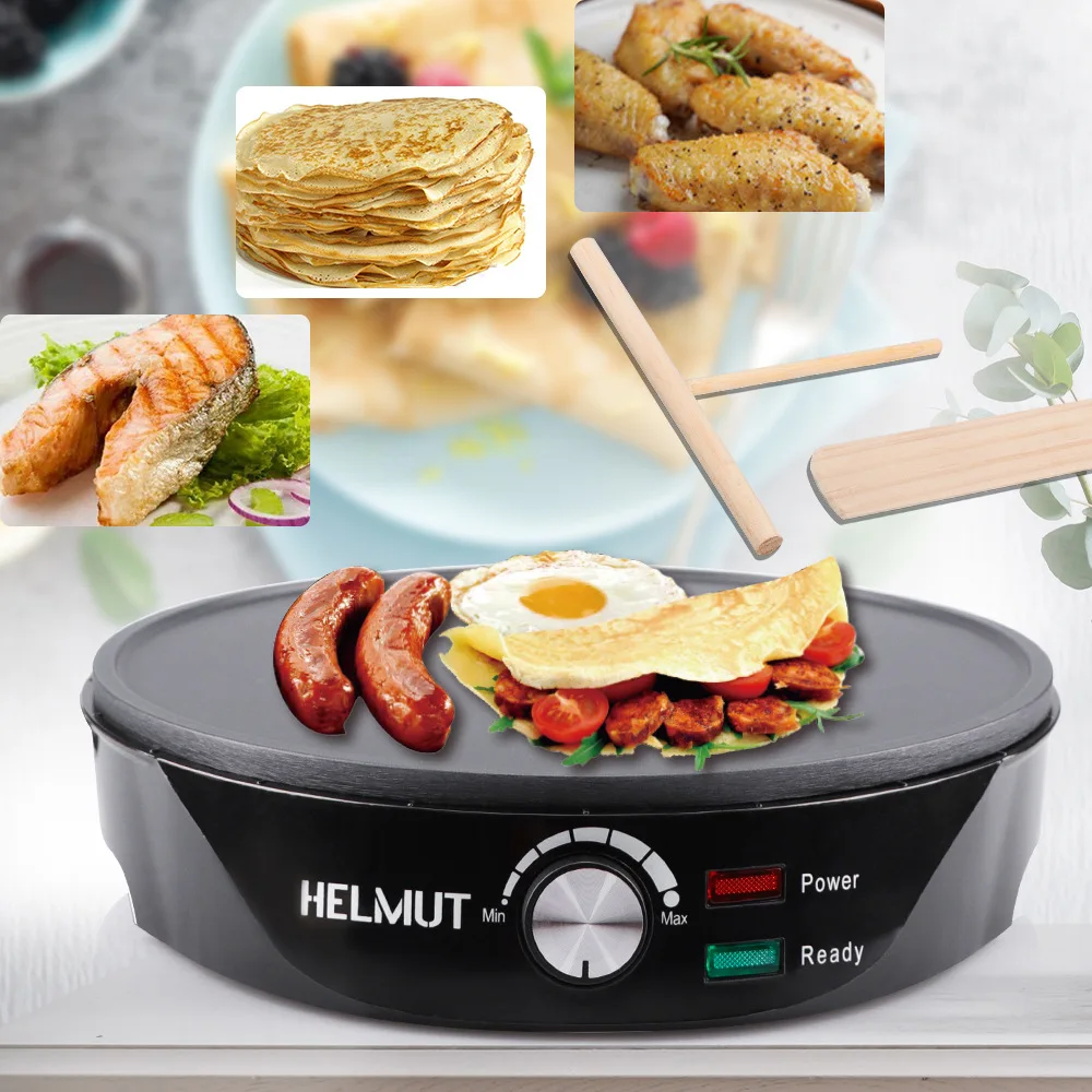 Pan Multi-function Breakfast Cookie Baking Machine Adjustable Temperature Control Barbecue Plate