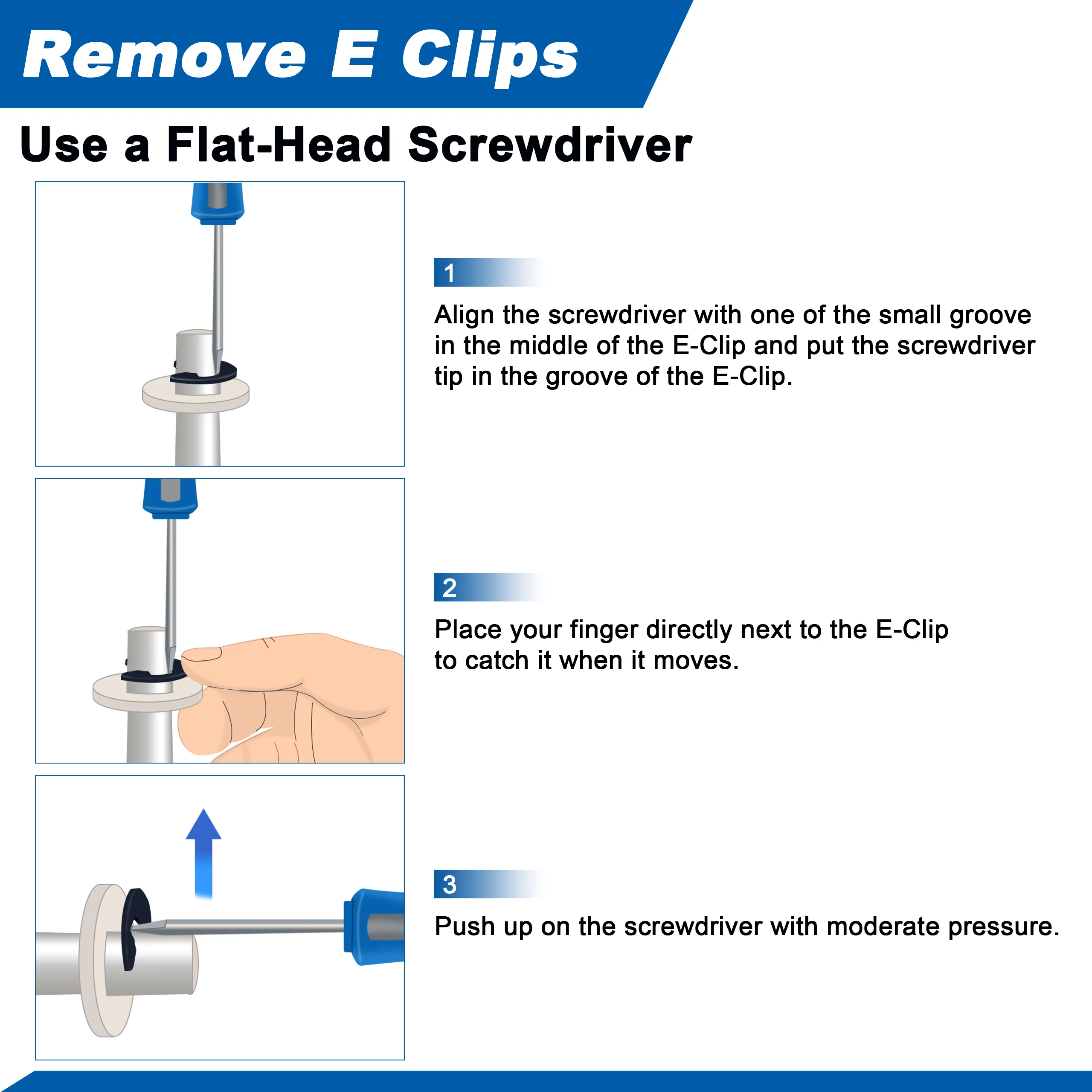 M1.5 Small E Clip Circlip External Retaining Rings Clips Carbon Steel 50PCS 100PCS 150PCS 200PCS