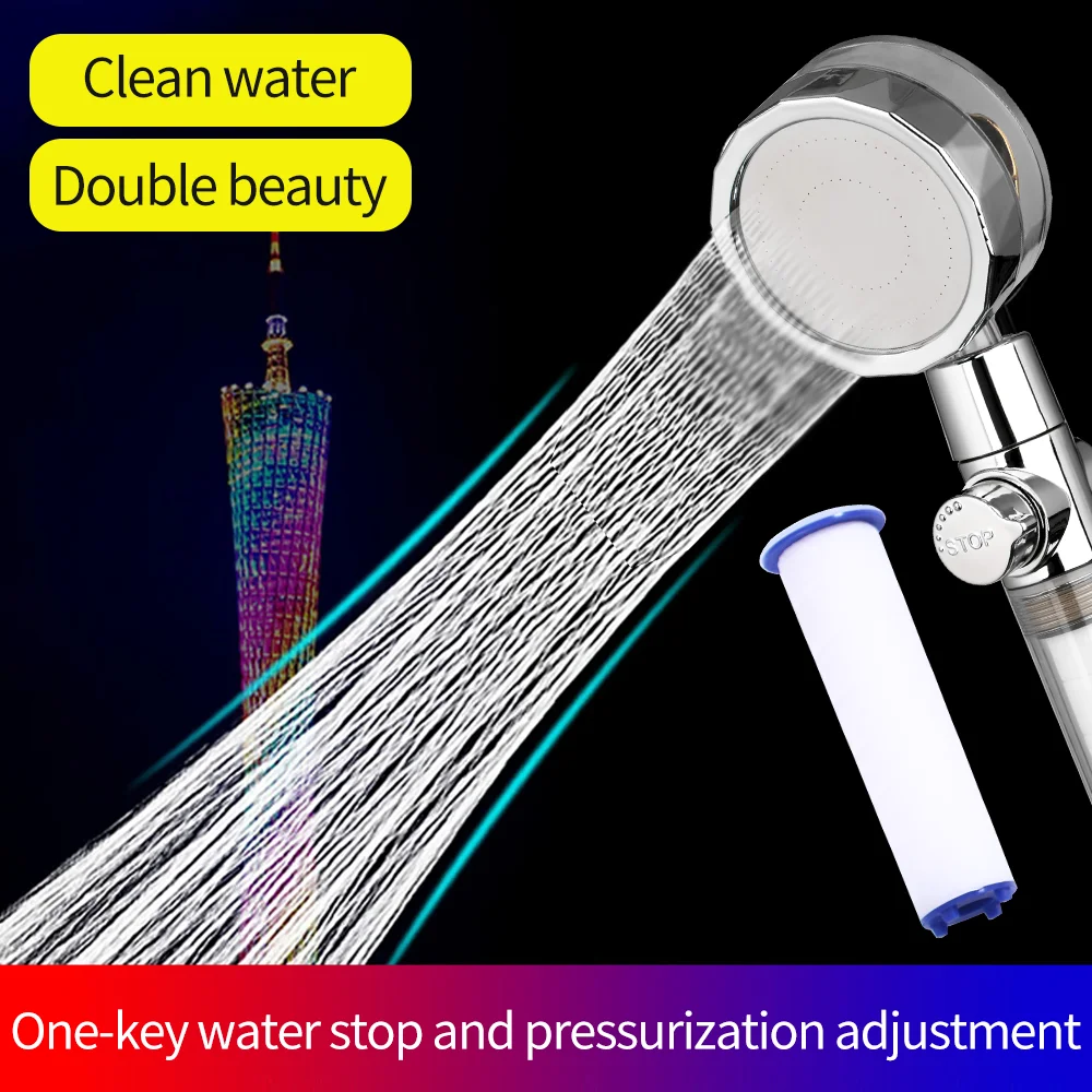 

Dropshipping Link for IT Turbo Shower head with magic water flow filtration water saving bathroom shower head