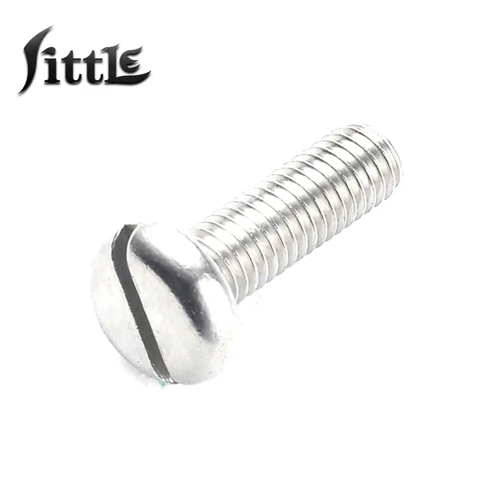 20/50Pcs M1.6 M2 M2.5 M3 304 Stainless Steel Gb65 Slotted Cap Head Slotted Cylindrical Round Head Screw Bolts Tornillos Parafuso images - 5