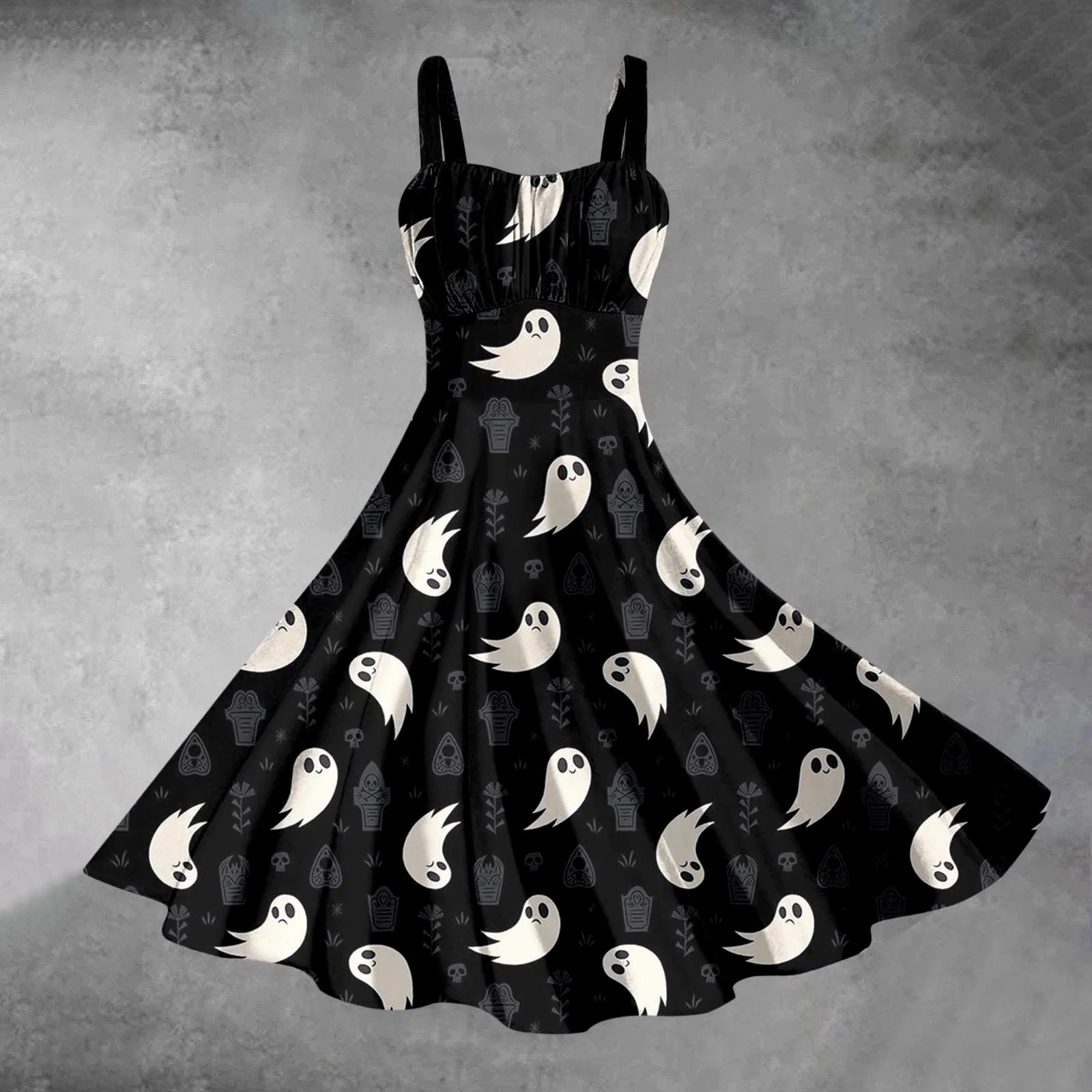 Женское платье-туника без рукавов коктейльное платье с кровавым принтом