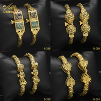 aniid luxury woman bracelets copper gold plated jewelry for women dubai designer high quality turkey jewelry wedding gifts