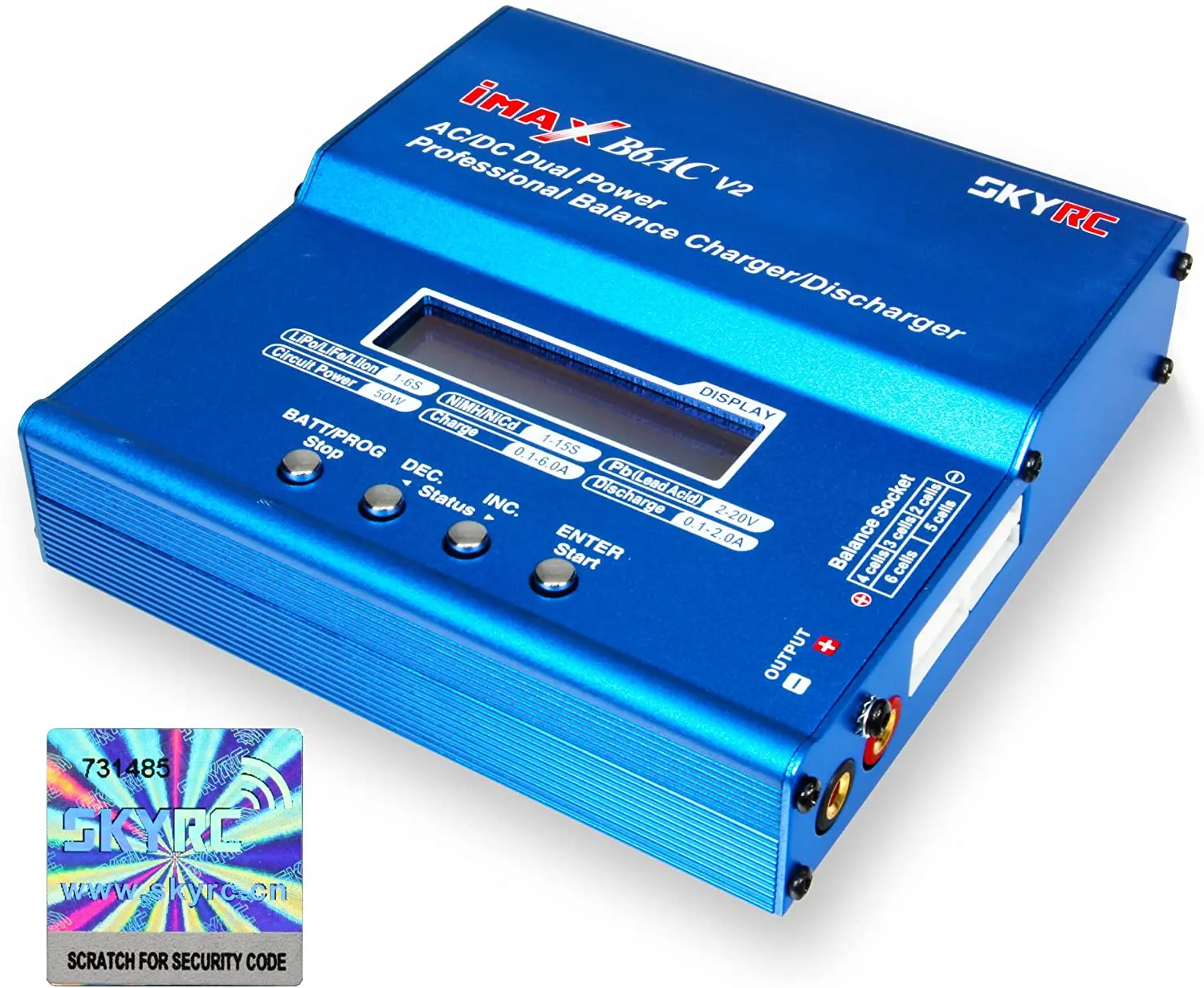 

SKYRC B6AC V2 50W LiPo LiFe LiIon NiMH NiCd Battery Charger Discharger