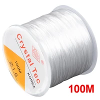 100m strong elastic crystal beading thread cord jewelry making necklace bracelet diy beads string stretchable thickness 0 5 1mm