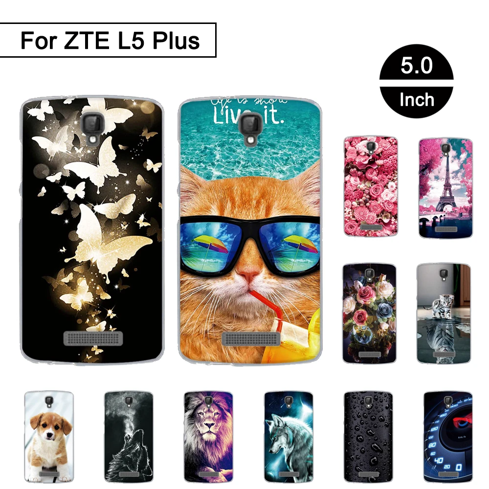 

Soft TPU Phone Case For ZTE Blade L5 Plus Cover Back Cover For ZTE L5 Plus Protection Shells For zte l5 plus Printing Silicone