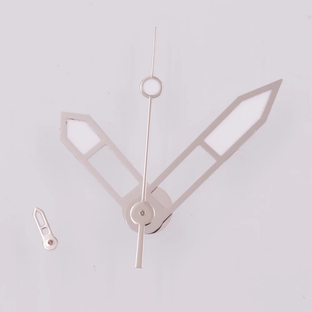 NH39 Цвет пистолета/серебро Стрелки для часов Зеленые светящиеся аксессуары с