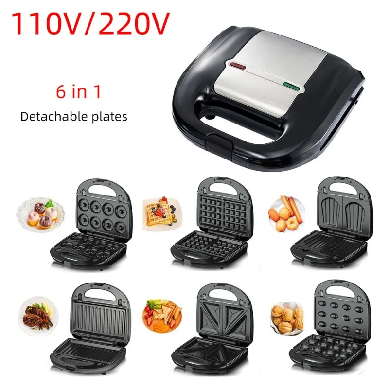 6-в-1 машина для приготовления сэндвичей