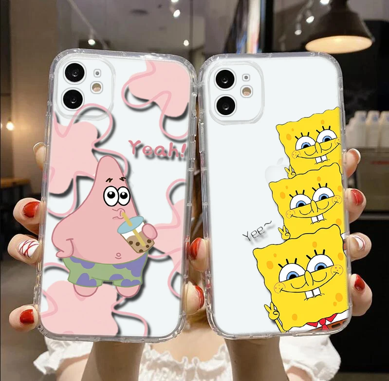 Мягкий чехол R4 SpongeBob SquarePants для Samsung A7 A70 A71 A72 A8 A9 J2 J4 J5 J6 J7 J9 M30S M31 M51 M23 A04 A14 A23 A34 A54